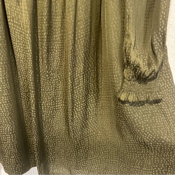 LOFT Olive Long Sleeve Square Neck Babydoll Dress size X small - Picture 6 of 13